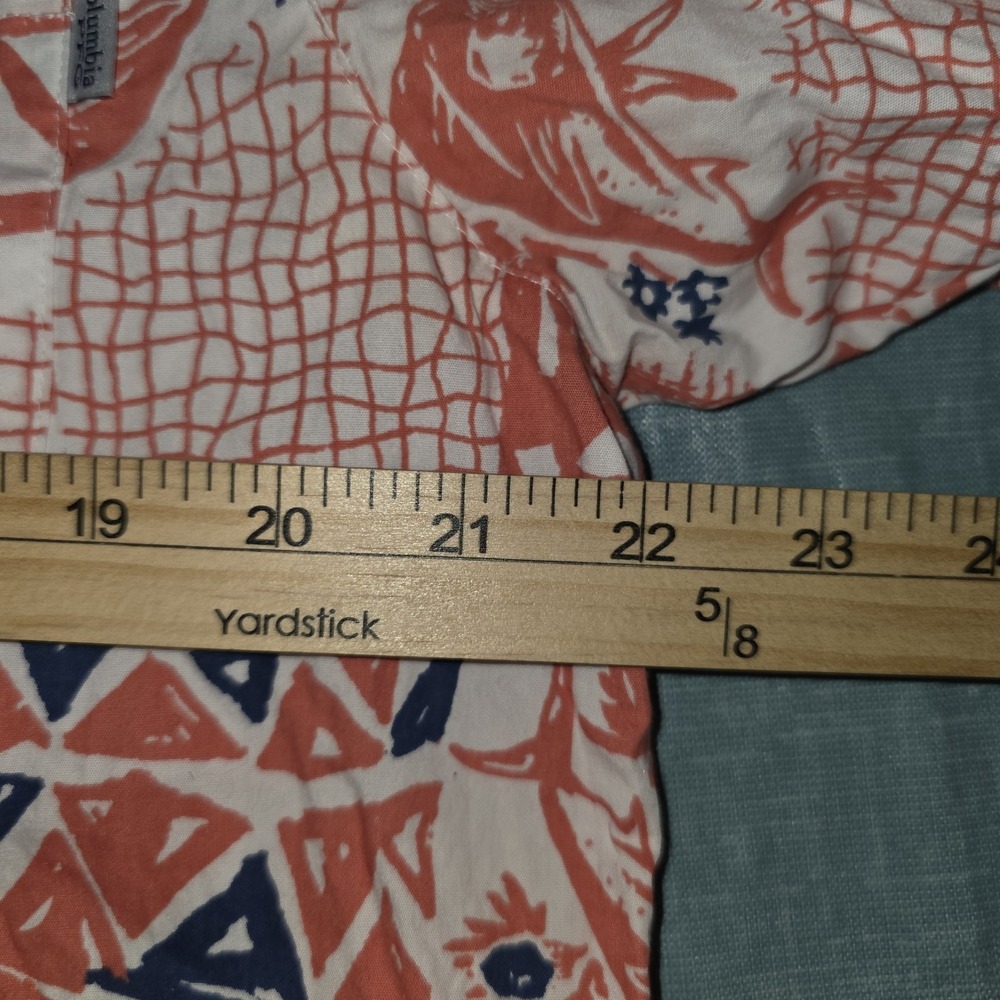 Columbia PFG Shirt Mens Large Red Button Up Fish Hike Vented Flying Fish - Picture 6 of 10